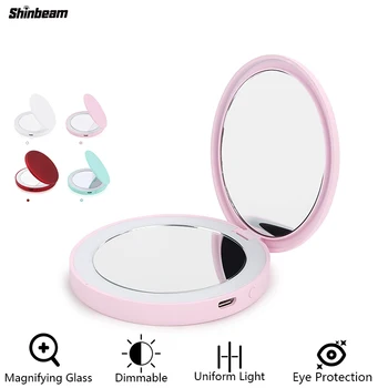USB Dimmbale Eyelash Make Up Lamp With Magnifying Glass Vintage Eye Protection Mini Pocket Led Mirror Light Lip Makeup Shinbeam
USB Dimmbale Eyelash Make Up Lamp With Magnifying Glass Vintage Eye Protection Mini Pocket Led Mirror Light Lip Makeup Shinbeam