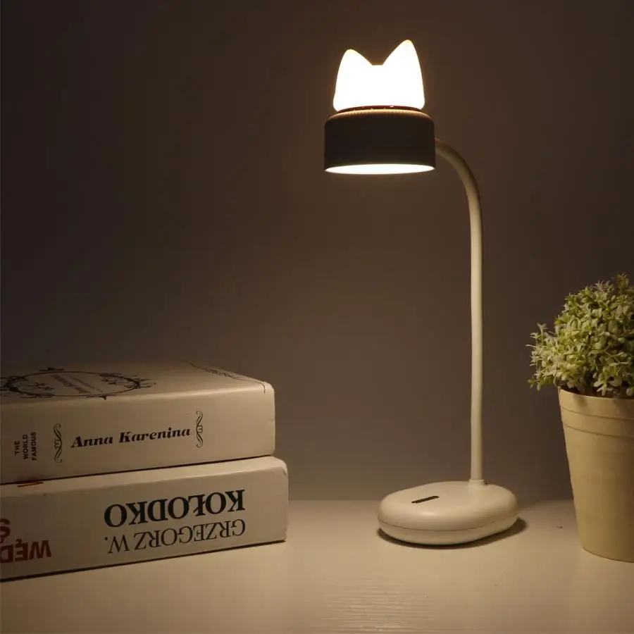 USB Charging LED Desk Lamp Cute Cat Shape Foldable Adjustable Reading Night Light Eye Protection Table Lamps For Living Room
USB Charging LED Desk Lamp Cute Cat Shape Foldable Adjustable Reading Night Light Eye Protection Table Lamps For Living Room