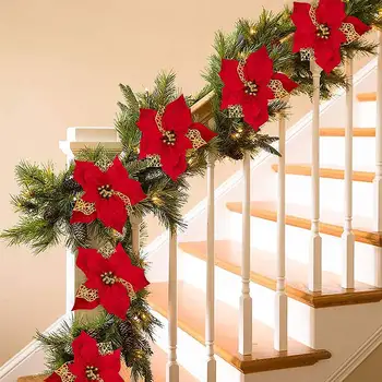 15PCS Christmas Glitter Artificial Flowers with Clips Christmas Tree Decorations for Home New Year Wedding Party Decor
15PCS Christmas Glitter Artificial Flowers with Clips Christmas Tree Decorations for Home New Year Wedding Party Decor