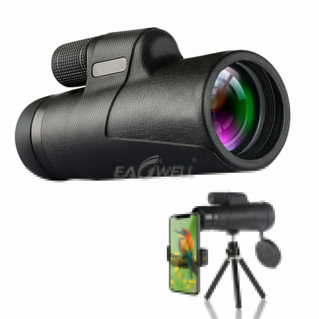 10X42 Spotting Telescope Adjustable Shockproof Durable Tripod Phone Clip for Birding Hunting Climbing Fishing Hiking Camping
10X42 Spotting Telescope Adjustable Shockproof Durable Tripod Phone Clip for Birding Hunting Climbing Fishing Hiking Camping