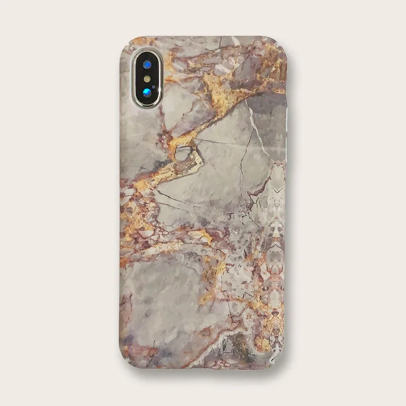 

Creative Hard Shell Waterproof Marble Phone Case for iphone6 / 7P / X TPU All Inclusive Phone Case Accessories