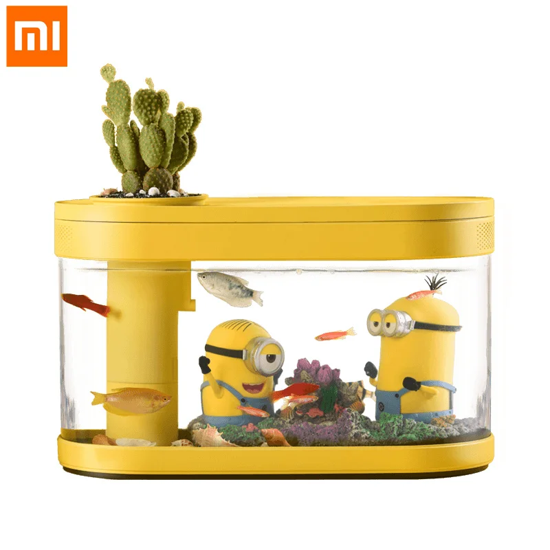 MI Mijia 2 In 1 Fish Tank Flower Pot USB Rechargeable Cartoon Aquarium Transparent LED Color Light With Minions Garage Kit
MI Mijia 2 In 1 Fish Tank Flower Pot USB Rechargeable Cartoon Aquarium Transparent LED Color Light With Minions Garage Kit