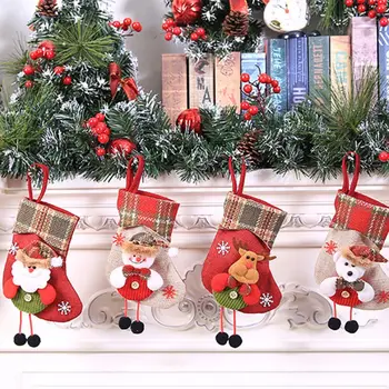 Christmas Socks Gift Bag Xmas Socks Ornaments Children's Candy Bag Santa Claus Christmas Tree Decorations
Christmas Socks Gift Bag Xmas Socks Ornaments Children's Candy Bag Santa Claus Christmas Tree Decorations