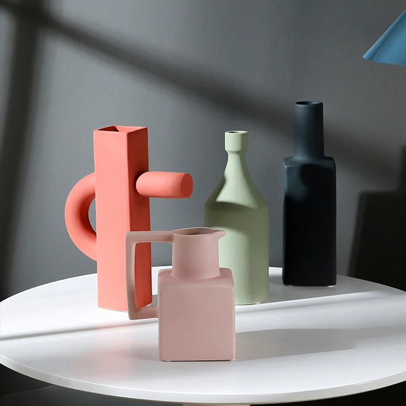 Vases Nordic Simple Modern Ceramic Living Room Decoration Flower Pots
Vases Nordic Simple Modern Ceramic Living Room Decoration Flower Pots