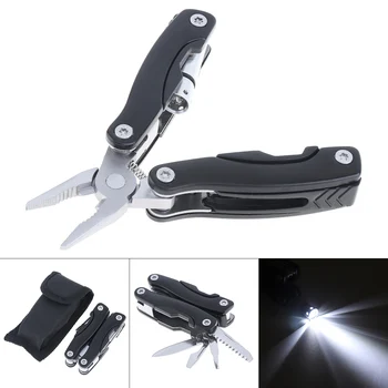 Multifunction External-type Mini Pliers Folding Screwdriver Bottle Opener Combination Tool with LED Light for Outdoor Camping
Multifunction External-type Mini Pliers Folding Screwdriver Bottle Opener Combination Tool with LED Light for Outdoor Camping