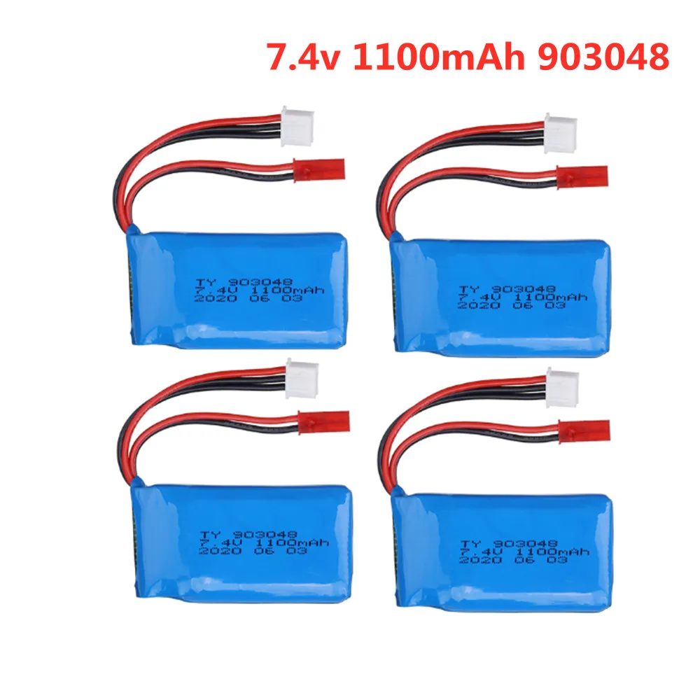 

7.4v 1100mah 903048 lipo battery For Wltoys V353 A949 A959 A969 A979 K929 1/18 RC Cars Helicopters Boats Spare Parts