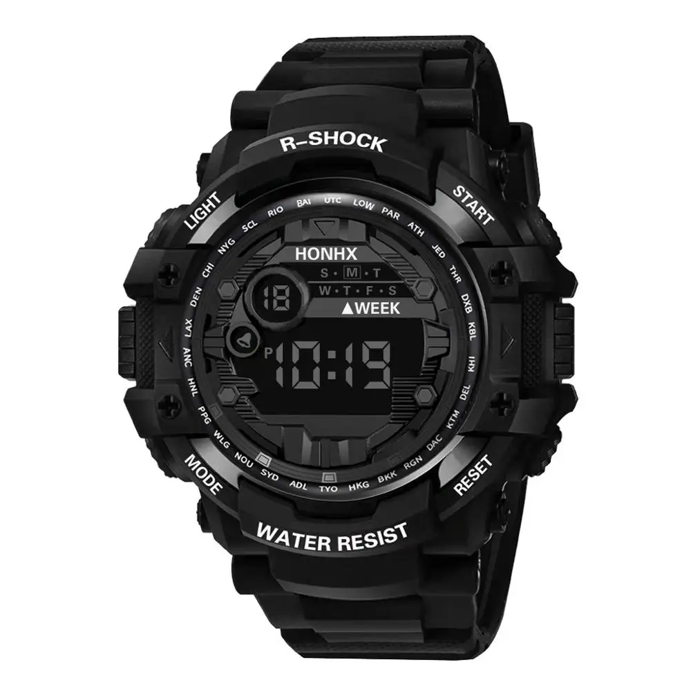 Men's Watches HONHX Fashion Sports Watch Man Brand Luxury Famous LED Digital Military Male Clock relojes para hombre 53-66F
Men's Watches HONHX Fashion Sports Watch Man Brand Luxury Famous LED Digital Military Male Clock relojes para hombre 53-66F