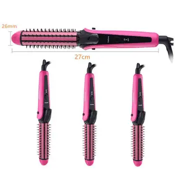Electric Hair Comb 3 in 1 Hair Curler Fast Heating Mini Ceramic Curling Iron+Hair Straightener Flat Iron+Corn Plate Hair Curler
Electric Hair Comb 3 in 1 Hair Curler Fast Heating Mini Ceramic Curling Iron+Hair Straightener Flat Iron+Corn Plate Hair Curler