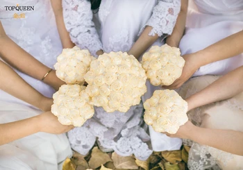 TOPQUEEN F3-I Bouquet of artificial flowers wedding bouquet brooch large ivory bouquet Ribbons for bouquets 
TOPQUEEN F3-I Bouquet of artificial flowers wedding bouquet brooch large ivory bouquet Ribbons for bouquets