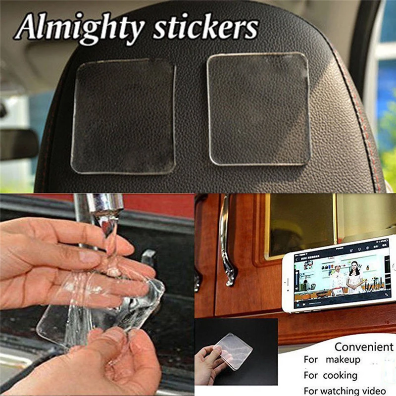 ilicone Gel Pads Clear Anti-Slip Gel Pads Auto Gel Holders 4Pc Home Essentials Required for Local storage Portable