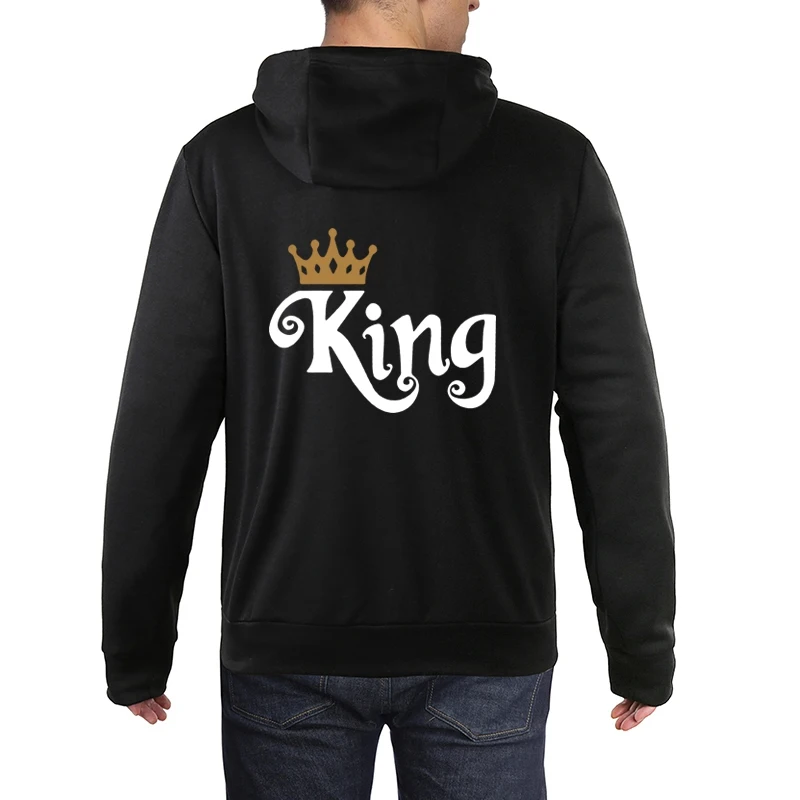 Women Full Sleeve QUEEN Poker Couple Hoodies