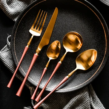 European Luxury Steak Knife Fork Set Stainless Steel Steak Knife Fork Spoon De Cubiertos Creative Cutlery Vasellame Tableware 60
European Luxury Steak Knife Fork Set Stainless Steel Steak Knife Fork Spoon De Cubiertos Creative Cutlery Vasellame Tableware 60