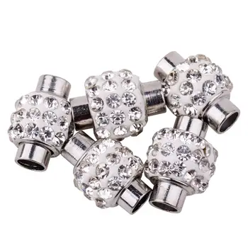 5 Sets Oval Brass Polymer Clay Rhinestone Magnetic Clasps Grade A Platinum 
5 Sets Oval Brass Polymer Clay Rhinestone Magnetic Clasps Grade A Platinum