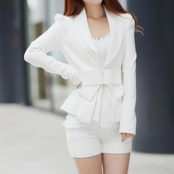 Fashion Women Suit Coat Office Lady Slim Long Sleeve Bowknot Small Suit Jackets Ladies White Office Normal Suit Blazer OL Tops
Fashion Women Suit Coat Office Lady Slim Long Sleeve Bowknot Small Suit Jackets Ladies White Office Normal Suit Blazer OL Tops