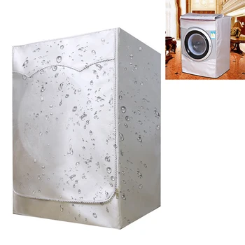 M/L/XL/XXL Silver Waterproof Washing Machine Cover Washer Cover for Front Load Washer/Dryer Organizer Dust Proof Home Supplies
M/L/XL/XXL Silver Waterproof Washing Machine Cover Washer Cover for Front Load Washer/Dryer Organizer Dust Proof Home Supplies