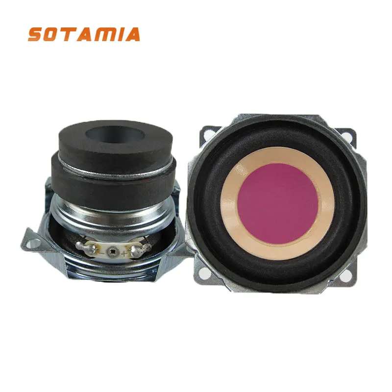 SOTAMIA 2Pcs 2 Inch Full Range Audio Speaker Column 4 Ohm 5W DIY Mini Wireless Bluetooth Speaker Home Theater Loudspeaker Driver
SOTAMIA 2Pcs 2 Inch Full Range Audio Speaker Column 4 Ohm 5W DIY Mini Wireless Bluetooth Speaker Home Theater Loudspeaker Driver