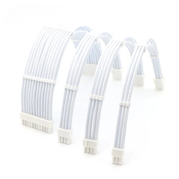 Basic Extension Cable Kit - 180 Degree Full White Color ATX 24Pin/ 4+4Pin, PCI-E 6+2Pin/ 6Pin Power Extension Cable.
Basic Extension Cable Kit - 180 Degree Full White Color ATX 24Pin/ 4+4Pin, PCI-E 6+2Pin/ 6Pin Power Extension Cable.