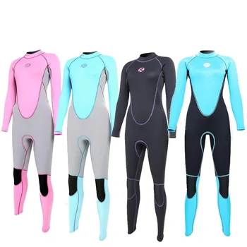 Women Wetsuit New Siamese diving suit female 3mm surfing swimming thickening Long Sleeve warm sun protection clothing Wet Suit 
Women Wetsuit New Siamese diving suit female 3mm surfing swimming thickening Long Sleeve warm sun protection clothing Wet Suit