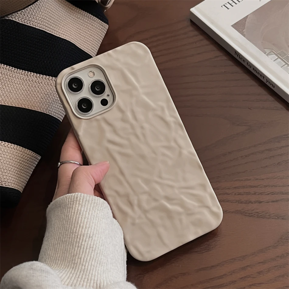 3D оригами шаблон темно-зеленый бежевый модный защитный чехол для iPhone 13 12 11 Pro XS MAX XR