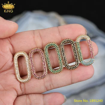 10pcs CZ Micro Paved Oval Screw Clasps Earrings Jewelry,Fashion Zirconia Lock Carabiner Clasps Charms For DIY Jewelry Making
10pcs CZ Micro Paved Oval Screw Clasps Earrings Jewelry,Fashion Zirconia Lock Carabiner Clasps Charms For DIY Jewelry Making