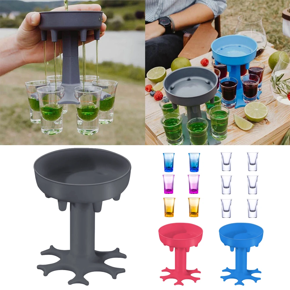 Detachable 6 Shot Glass Dispenser Solid Color Warm Design Holder Liquor Party Beverage Drinking Dispenser Tools
Detachable 6 Shot Glass Dispenser Solid Color Warm Design Holder Liquor Party Beverage Drinking Dispenser Tools