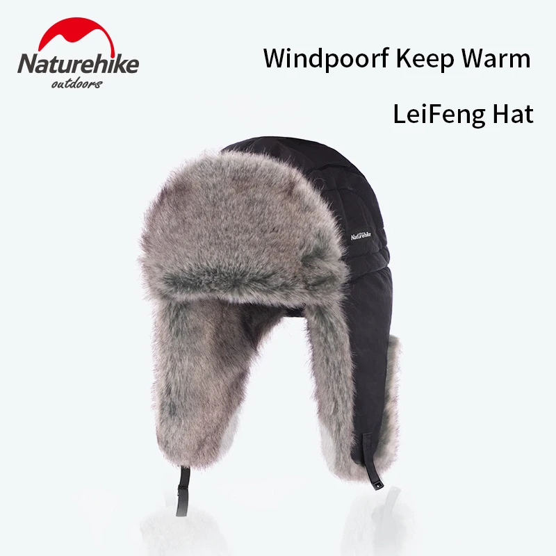 Naturehike Outdoor Winter Hat Ear Protective Thermal Cap Windproof Keep Warm Imitating Fox Hair Caps Snowy Hiking Skiing | Спорт и