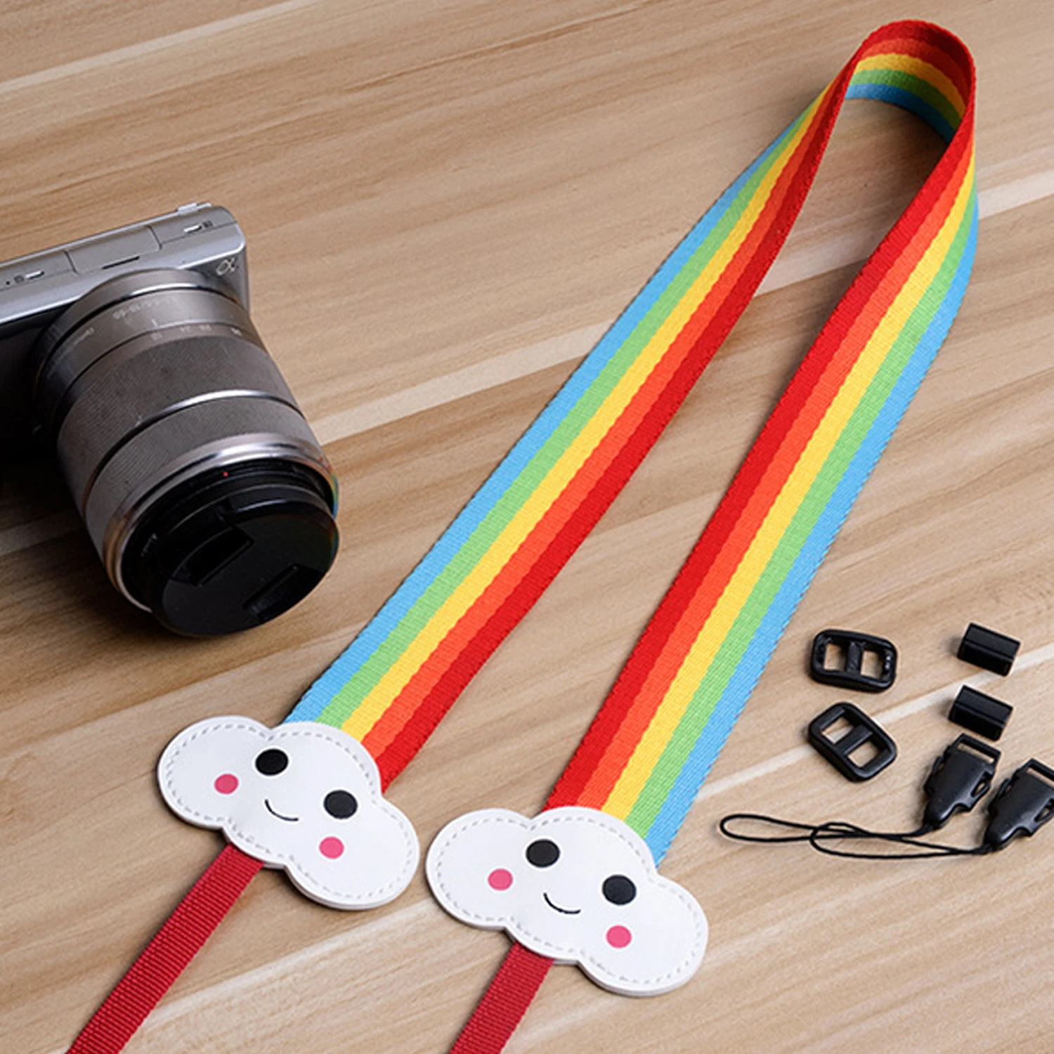 Besegad Универсальный милый мультяшный ремешок для камеры на плечо Canon Nikon Sony Fujifilm