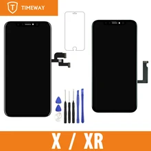 Grade Tianma OLED OEM Voor iPhone X/XR Lcd Touch Screen Met Digitizer Vervanging Vergadering Onderdelen Black(China)