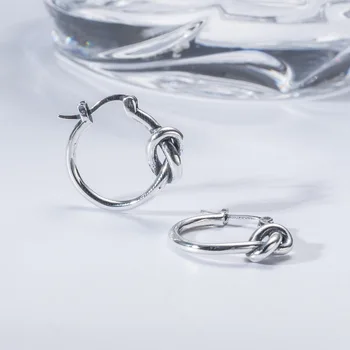 Heart Tie Hoop Earring 100% 925 Sterling Silver Jewelry Prevent Allergy Ear Buckle Earring Simple Lines Twist Knot Women Earring
Heart Tie Hoop Earring 100% 925 Sterling Silver Jewelry Prevent Allergy Ear Buckle Earring Simple Lines Twist Knot Women Earring
