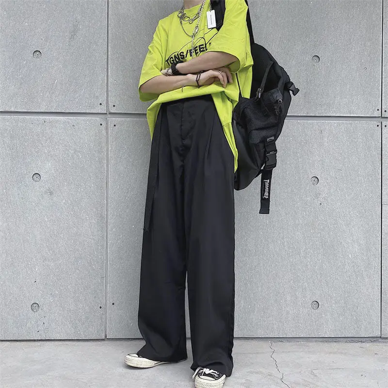 Autumn Korean Wide-leg Pants Men's Fashion Solid Color Casual Pants Men Streetear Wild Loose Hip-hop Straight Trousers Mens
Autumn Korean Wide-leg Pants Men's Fashion Solid Color Casual Pants Men Streetear Wild Loose Hip-hop Straight Trousers Mens