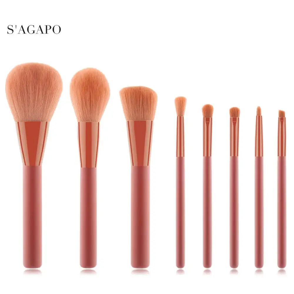S'AGAPO 8PCS Professional Makeup brushes set for Loose Powder Foundation Eye Shadow Blush Concealer Eyebrow Cosmetic Makeup tool
S'AGAPO 8PCS Professional Makeup brushes set for Loose Powder Foundation Eye Shadow Blush Concealer Eyebrow Cosmetic Makeup tool