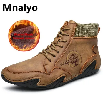 Men Snow Boots Brand Winter High Quality Leather Man Ankle Boots Warm Fur Winter Men Boots Fashion Autumn Men's Shoes Size 38-48
Men Snow Boots Brand Winter High Quality Leather Man Ankle Boots Warm Fur Winter Men Boots Fashion Autumn Men's Shoes Size 38-48
