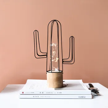 Northern Europe Ins Simple Wooden Iron Cactus Decoration Small Night Light Desktop Living Room Window Display Props
Northern Europe Ins Simple Wooden Iron Cactus Decoration Small Night Light Desktop Living Room Window Display Props