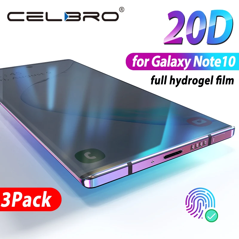 Hydrogel Film for Samsung Galaxy Note 10 Screen Protector for Samsung Note10 Note 10 Plus Note10+ 5G Protection Protective Film
Hydrogel Film for Samsung Galaxy Note 10 Screen Protector for Samsung Note10 Note 10 Plus Note10+ 5G Protection Protective Film