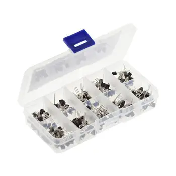 10 Values 200Pcs Npn Pnp Transistor To-92 Power Transistor Assortment Kit Transistor Pack Three Pin Transistors
10 Values 200Pcs Npn Pnp Transistor To-92 Power Transistor Assortment Kit Transistor Pack Three Pin Transistors
