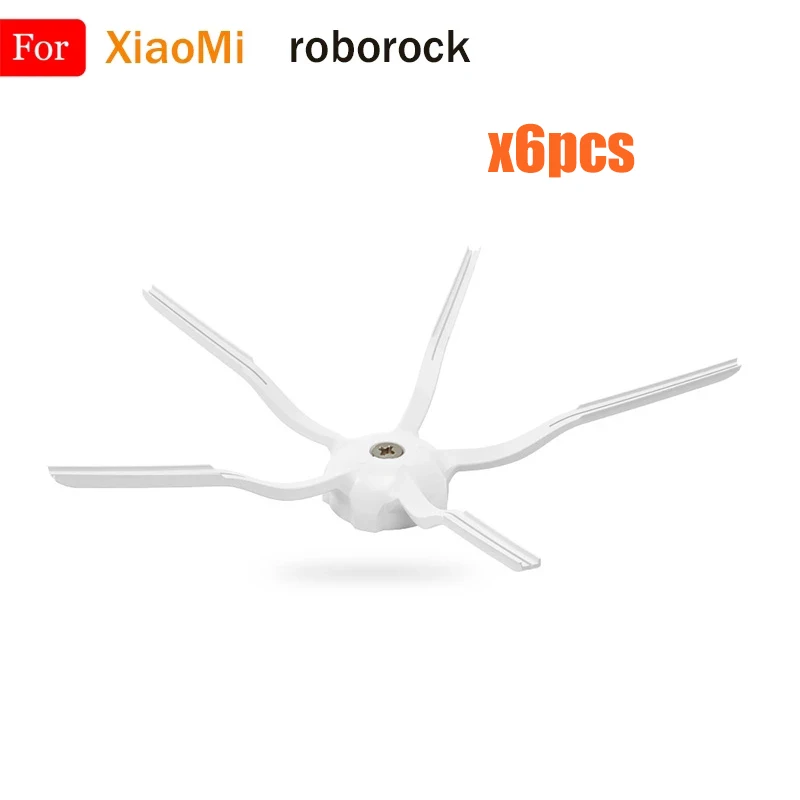 White 5 Arms Rubber Side Brush Parts For XiaoMi Roborock S5 S50 S51 S55 S6 S6Pure S6Max E25 E35 Robot Vacuum Cleaner Accessories
White 5 Arms Rubber Side Brush Parts For XiaoMi Roborock S5 S50 S51 S55 S6 S6Pure S6Max E25 E35 Robot Vacuum Cleaner Accessories