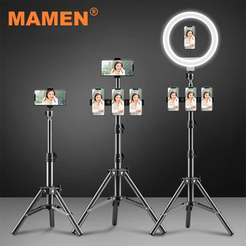 MAMEN Led Ring Light with 210cm Tripod Stand Photography Dimming Video Live Youtube TikTok 12 Inch Selfie RingLight Phone Makeup 
MAMEN Led Ring Light with 210cm Tripod Stand Photography Dimming Video Live Youtube TikTok 12 Inch Selfie RingLight Phone Makeup