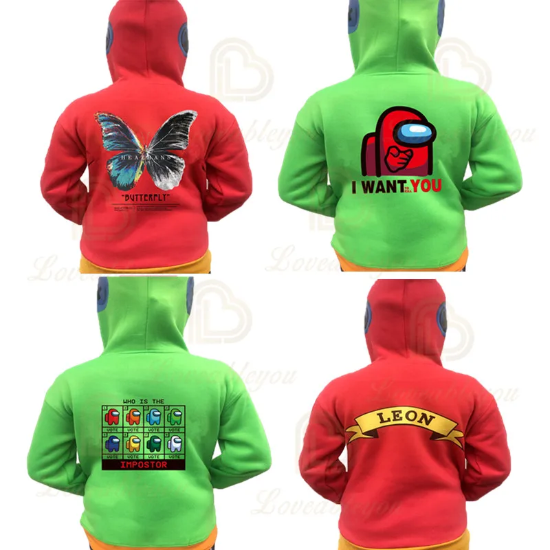 Sweatshirt Jackets Hooded Top Hoodies Patchwork IMPOSTOR Print Tracksuit Long Sleeve Hoody Coat for Kids Children
Sweatshirt Jackets Hooded Top Hoodies Patchwork IMPOSTOR Print Tracksuit Long Sleeve Hoody Coat for Kids Children