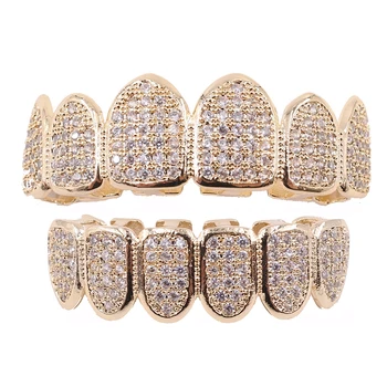 AAA cz micro pave grillz teeth grills caps vampire tooth gold silver color rapper singer bar cosplay ghost teeth body jewelry
AAA cz micro pave grillz teeth grills caps vampire tooth gold silver color rapper singer bar cosplay ghost teeth body jewelry