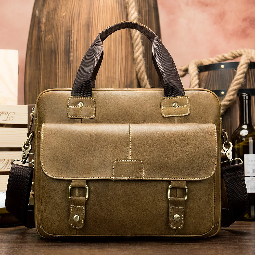 100% genuine leather messenger bag men top layer cowhide bag cross body flap shoulder bag Christmas gift bag
100% genuine leather messenger bag men top layer cowhide bag cross body flap shoulder bag Christmas gift bag