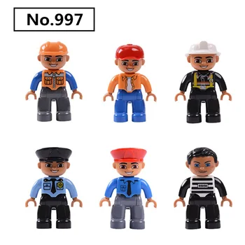 Diy Building Blocks Big Size Figures Engineer Firemen Driver Base Plates Compatible With Duploed Toys For Children Kids Gifts
Diy Building Blocks Big Size Figures Engineer Firemen Driver Base Plates Compatible With Duploed Toys For Children Kids Gifts