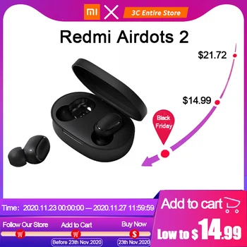 Global xiaomi Airdots 2 tws Redmi Airdots TWS Wireless earphone Voice control Bluetooth 5.0 Noise reduction Tap Control
Global xiaomi Airdots 2 tws Redmi Airdots TWS Wireless earphone Voice control Bluetooth 5.0 Noise reduction Tap Control