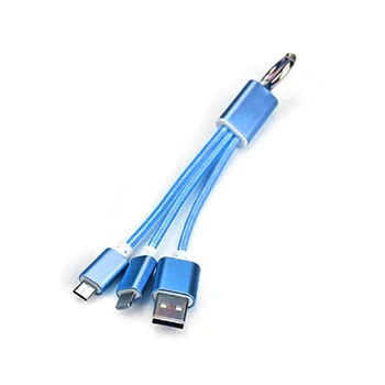 Universal 2 In 1 USB Charger Cable Key Chain Phone Connector Braided Charging Data Line Charging Wire For IPhone For Android
Universal 2 In 1 USB Charger Cable Key Chain Phone Connector Braided Charging Data Line Charging Wire For IPhone For Android
