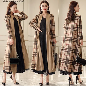Plaid coat 2020 new women's spring and autumn mid long style temperament Stripe Print versatile loose Hong Style Long
Plaid coat 2020 new women's spring and autumn mid long style temperament Stripe Print versatile loose Hong Style Long