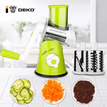 DEKO Multifunctional Vegetable Fruit Cutter Roller Potato Cheese Slicer Grain Grinder Detachable With 3 Blades Kitchen Tool
DEKO Multifunctional Vegetable Fruit Cutter Roller Potato Cheese Slicer Grain Grinder Detachable With 3 Blades Kitchen Tool