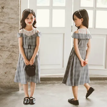French Retro Elegant Kids & Teenage Girls Dress 8 10 12 years Mesh off-Shoulder Cotton Long Dress Children Princess Party Dress 
French Retro Elegant Kids & Teenage Girls Dress 8 10 12 years Mesh off-Shoulder Cotton Long Dress Children Princess Party Dress
