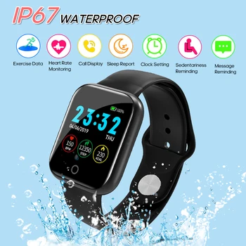 I5 Blood Pressure Heart Rate Monitoring Fitness Watch Smart Sport Fitness Tracker Display Screen IP67 Waterproof Watch
I5 Blood Pressure Heart Rate Monitoring Fitness Watch Smart Sport Fitness Tracker Display Screen IP67 Waterproof Watch