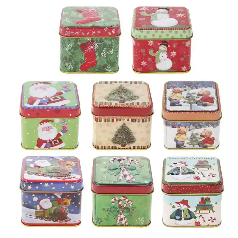 christmas candy box bag chocolate tin gift package for wedding