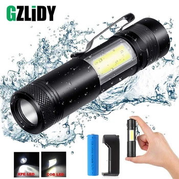 Portable LED Flashlight Q5 + COB Mini Black Torch Waterproof Telescopic Zoom 4 Modes Lantern Using AA, 14500 Battery Lighting
Portable LED Flashlight Q5 + COB Mini Black Torch Waterproof Telescopic Zoom 4 Modes Lantern Using AA, 14500 Battery Lighting