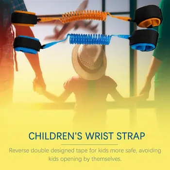 1.5m Adjustable Children Kids Safety Anti-lost Wrist Link Band Bracelet Wristband Secure For Baby Harness Strap Rope Leash